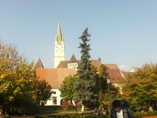 Platz im Zentrum von Mediaș